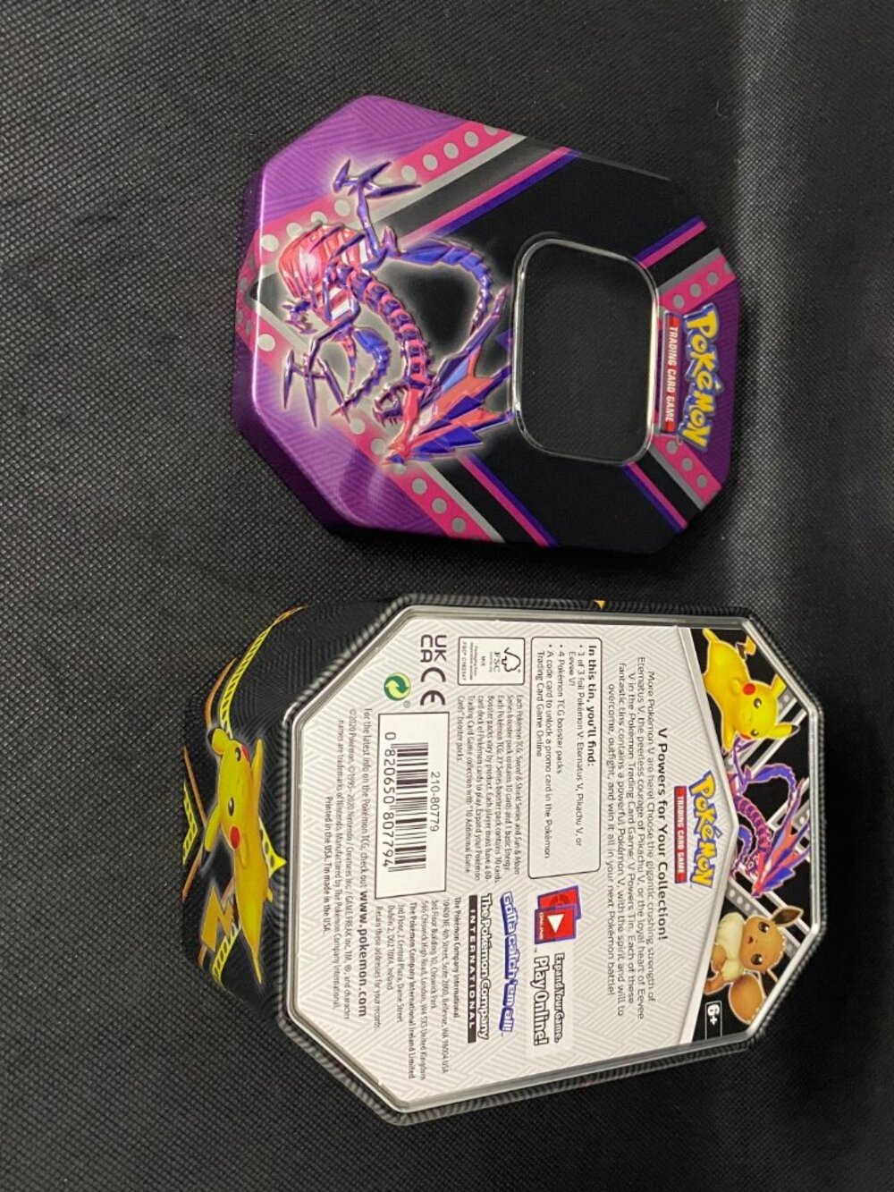 Empty Eternatus Pokemon V Powers Collector Tin
